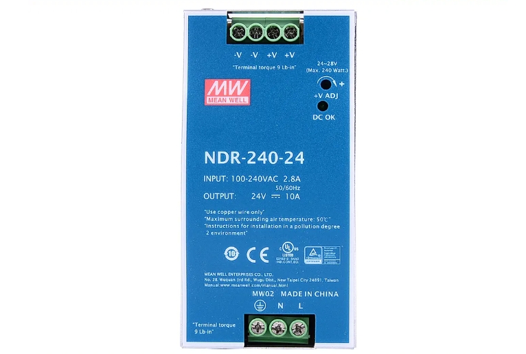 安全快充，一手掌握！明緯金屬殼帶線充電器